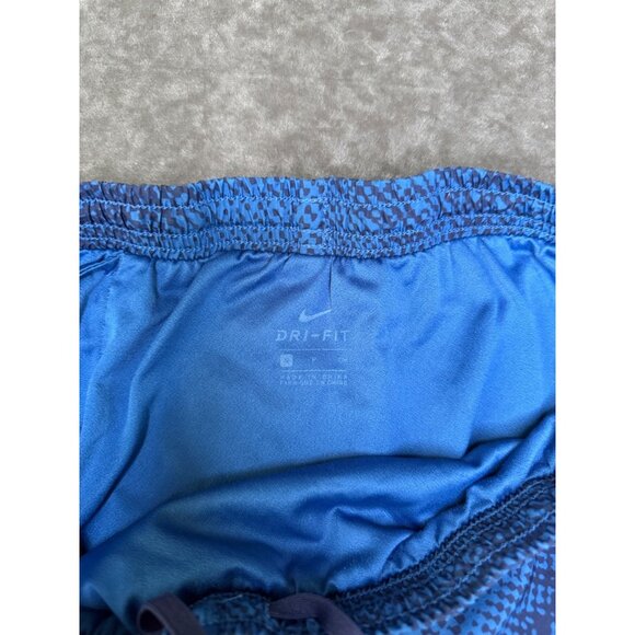 Nike Dri-Fit Shorts Blue/Black Pattern Women's Small - 3.5in Inseam - Picture 4 of 7